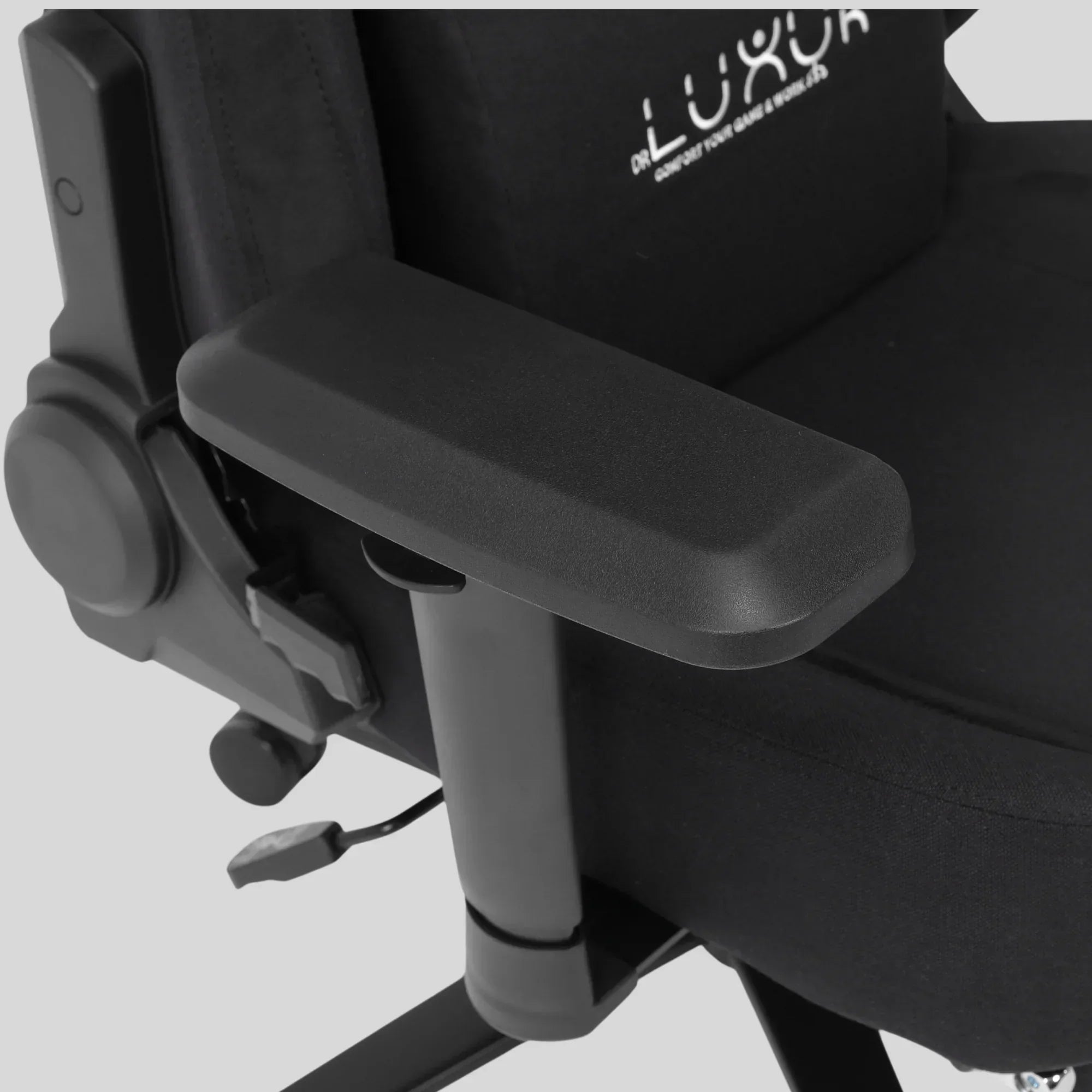 Dr Luxur® Weavemonster Black Ergonomic Gaming Chair for Office Work at Home with Breathable Honeycombed Fabric, Magnetic Neck & Lumbar Pillow, Footrest