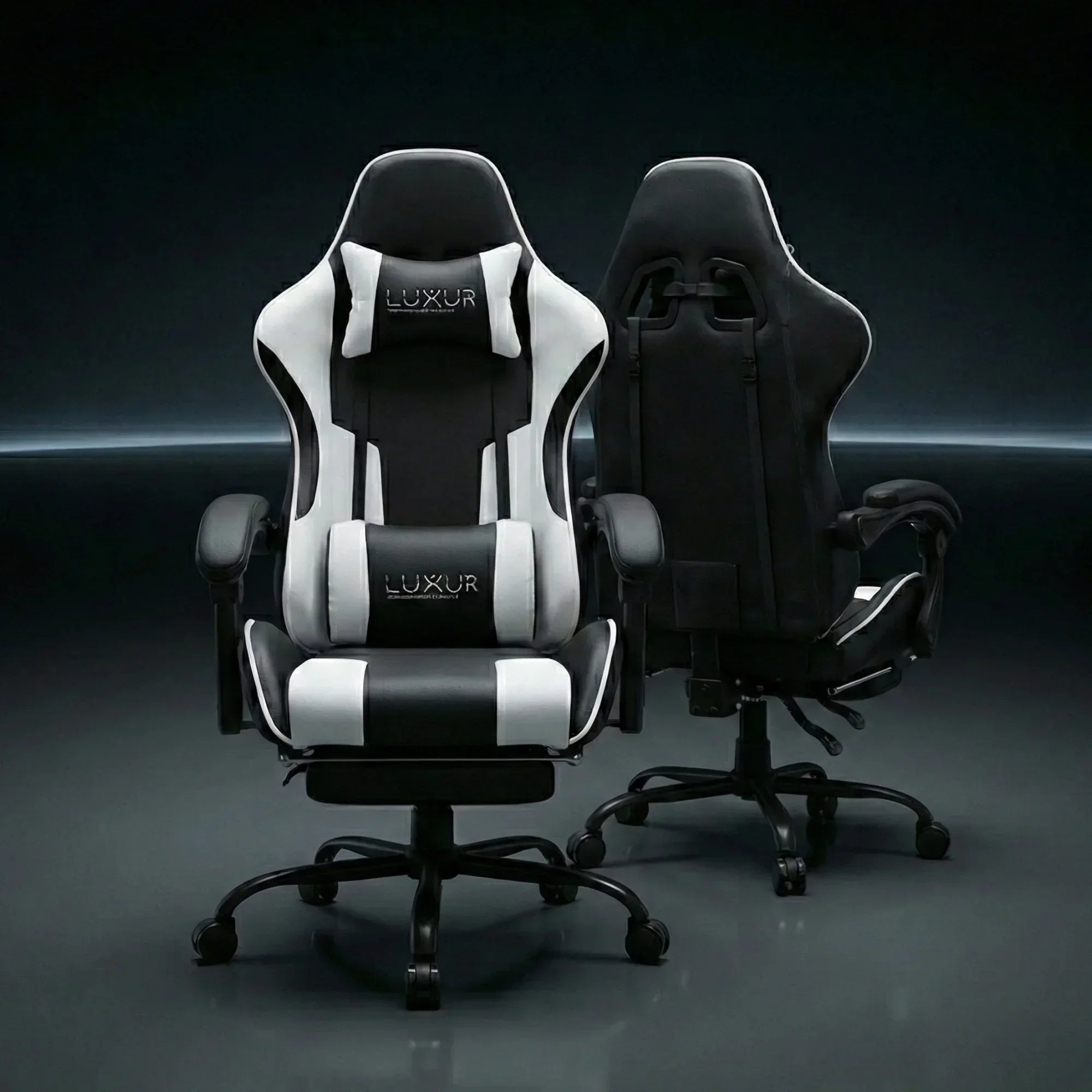 Dr Luxur Musclerice Gaming Chair with Footrest (Available on Pre Order) (Red)