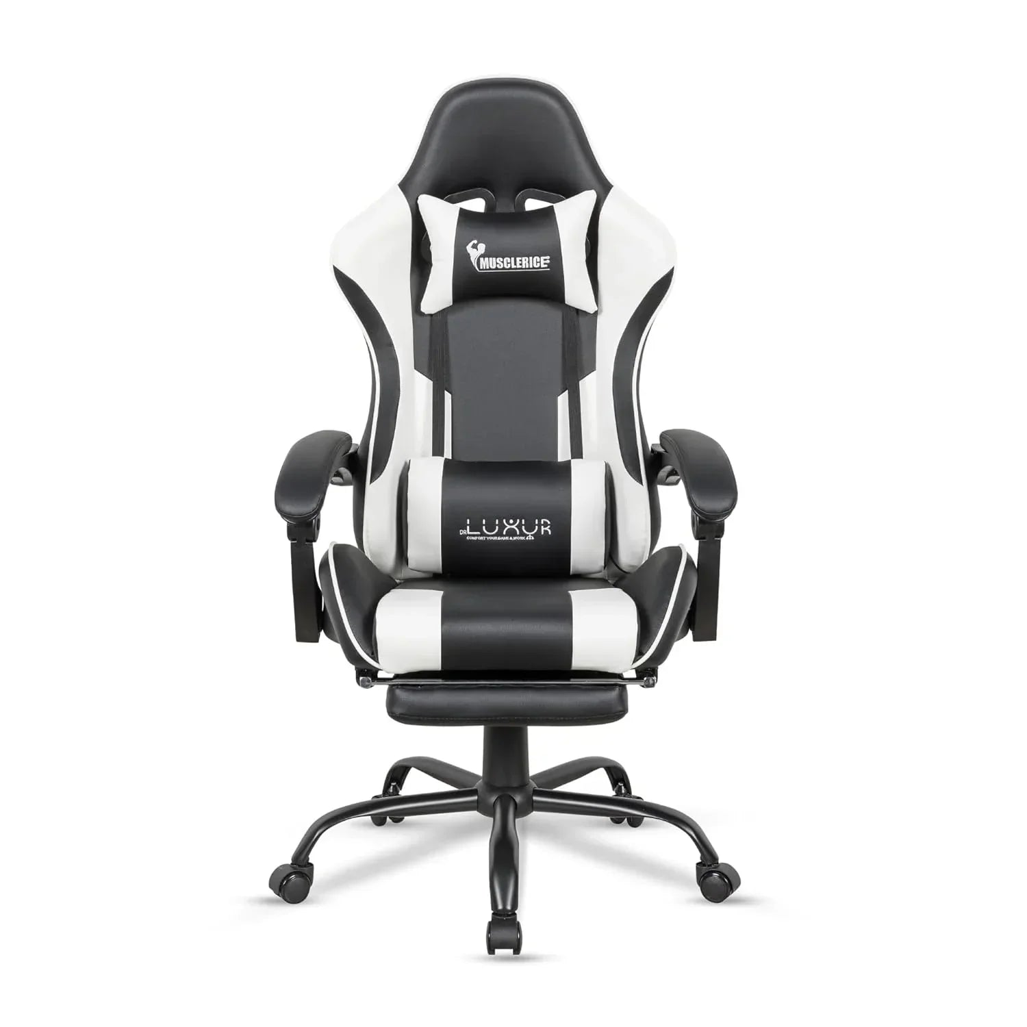 Dr Luxur Musclerice Gaming Chair with Footrest (Available on Pre Order) (Red)