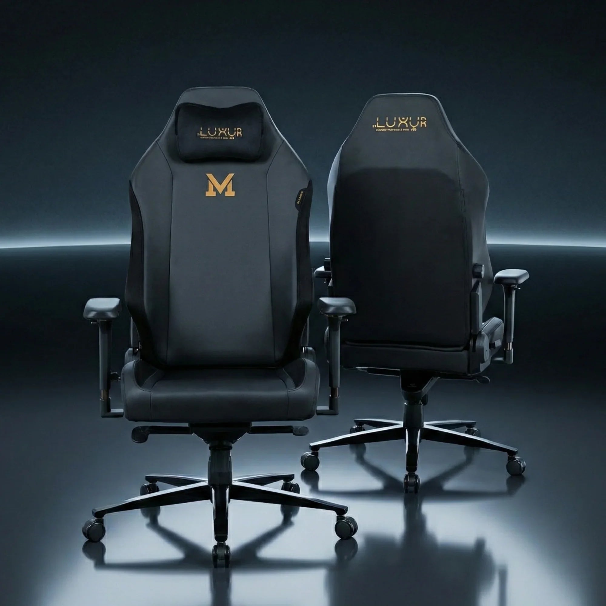 Dr Luxur® Mammoth Pro XL Ergonomic Gaming Chair with Magnetic Neck Pillow, 4D swappable Magnetic armrest, in Built Lumbar Support with Aluminium wheelbase and Class 4 Hydraulics (Pre order - Delivery starts from 3rd october)
