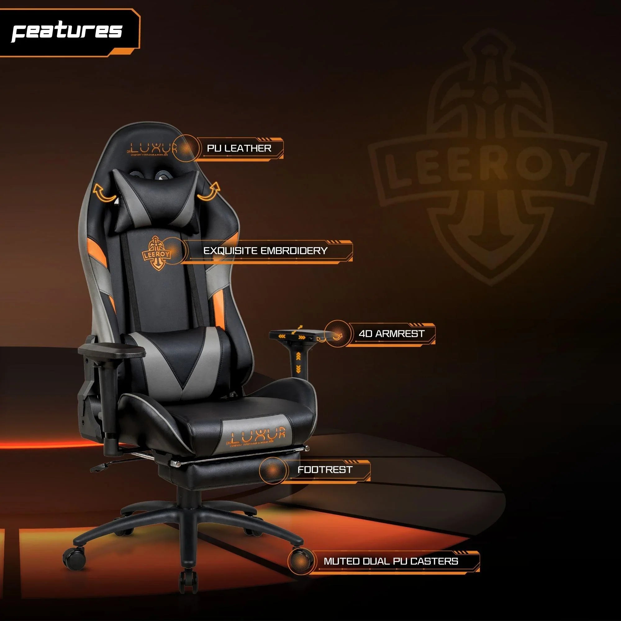 DrLuxur Leeroy Gaming Chair - DrLuxur