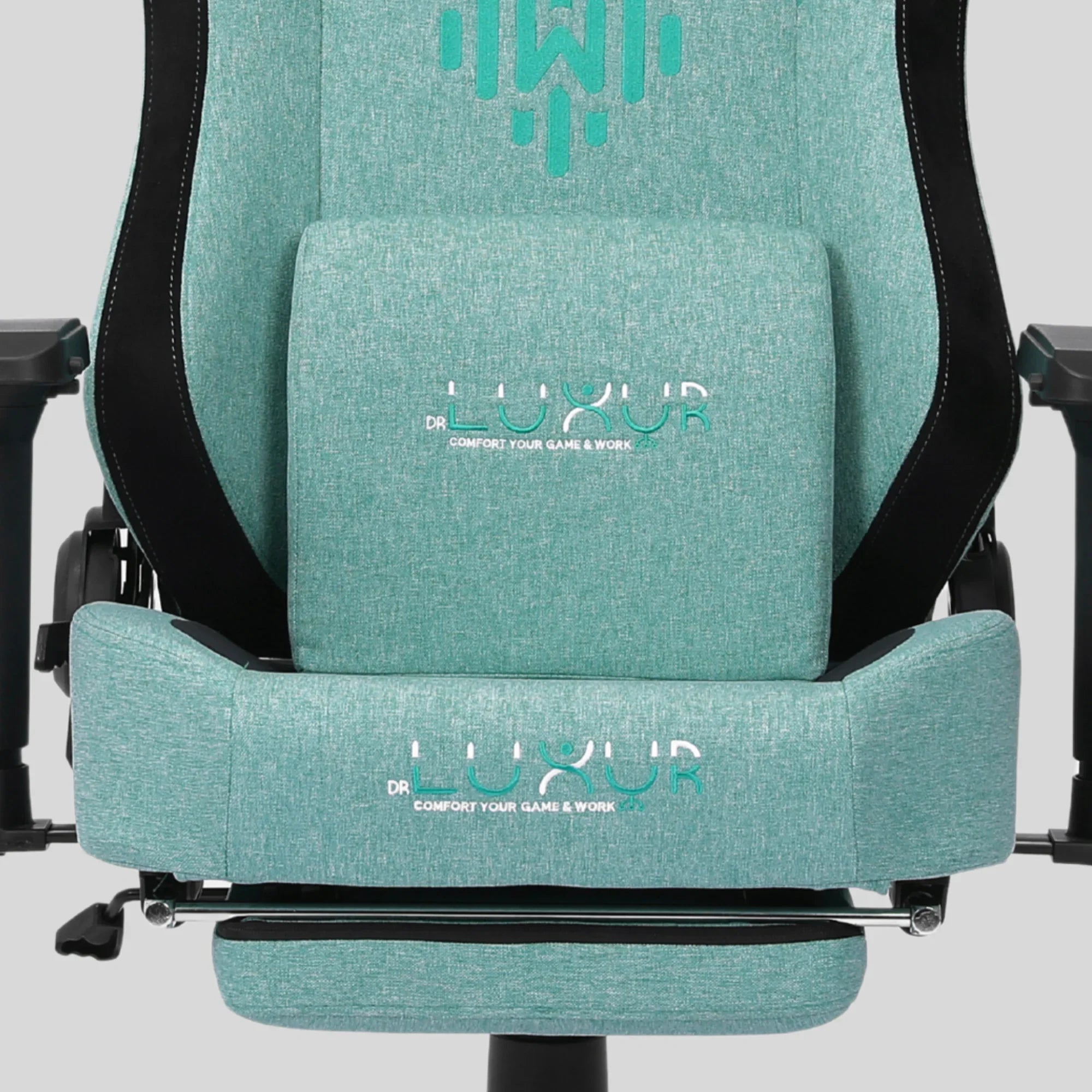 Dr Luxur® Weavemonster Ergonomic Gaming Chair for Office Work at Home with Breathable Honeycombed Fabric, Magnetic Neck & Lumbar Pillow, Footrest