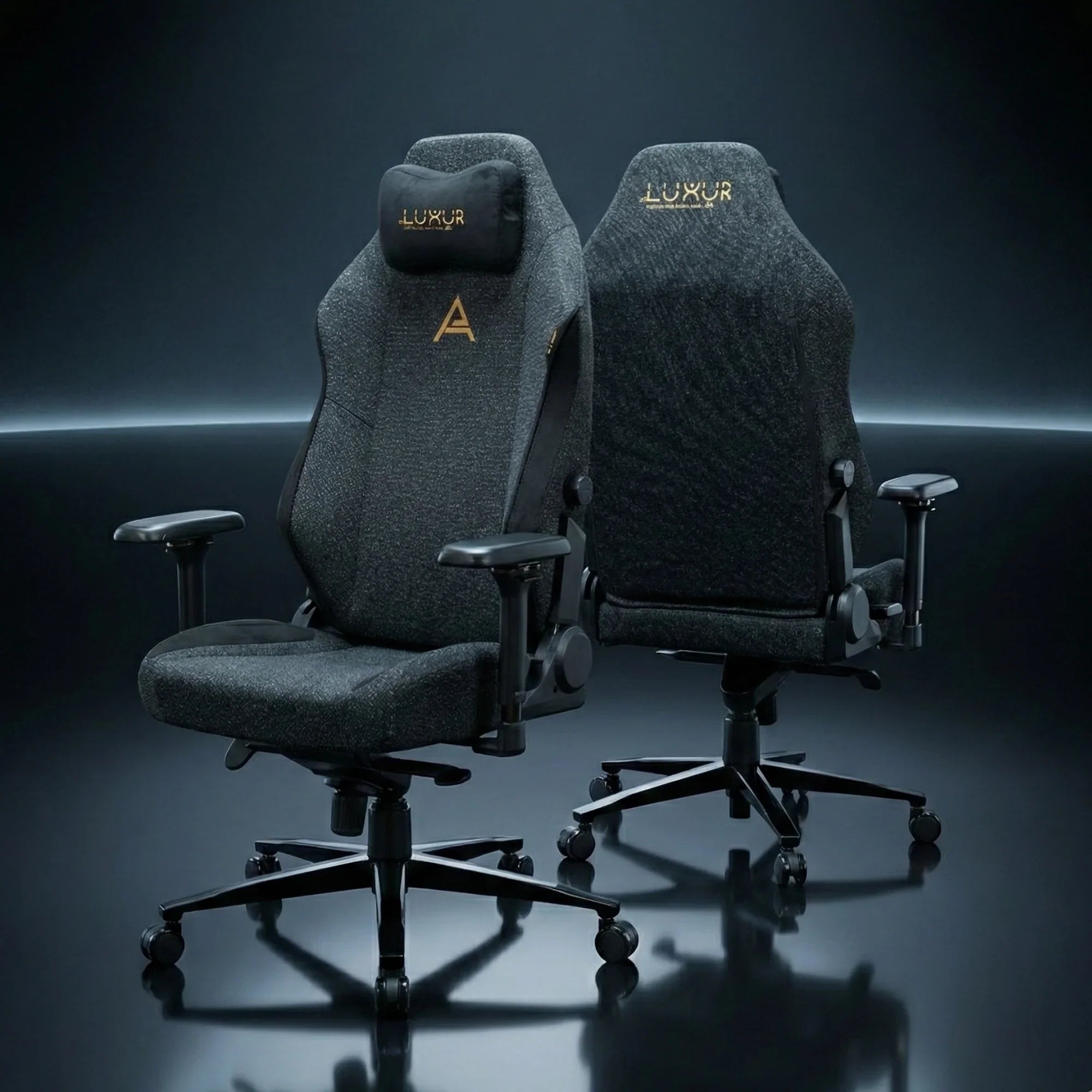 Dr Luxur® Affluence Pro XL Ergonomic Gaming Chair with Magnetic Neck Pillow, 4D swappable Magnetic armrest, in Built Lumbar Support with Aluminium wheelbase and Class 4 Hydraulics (Affluence PRO XL)
