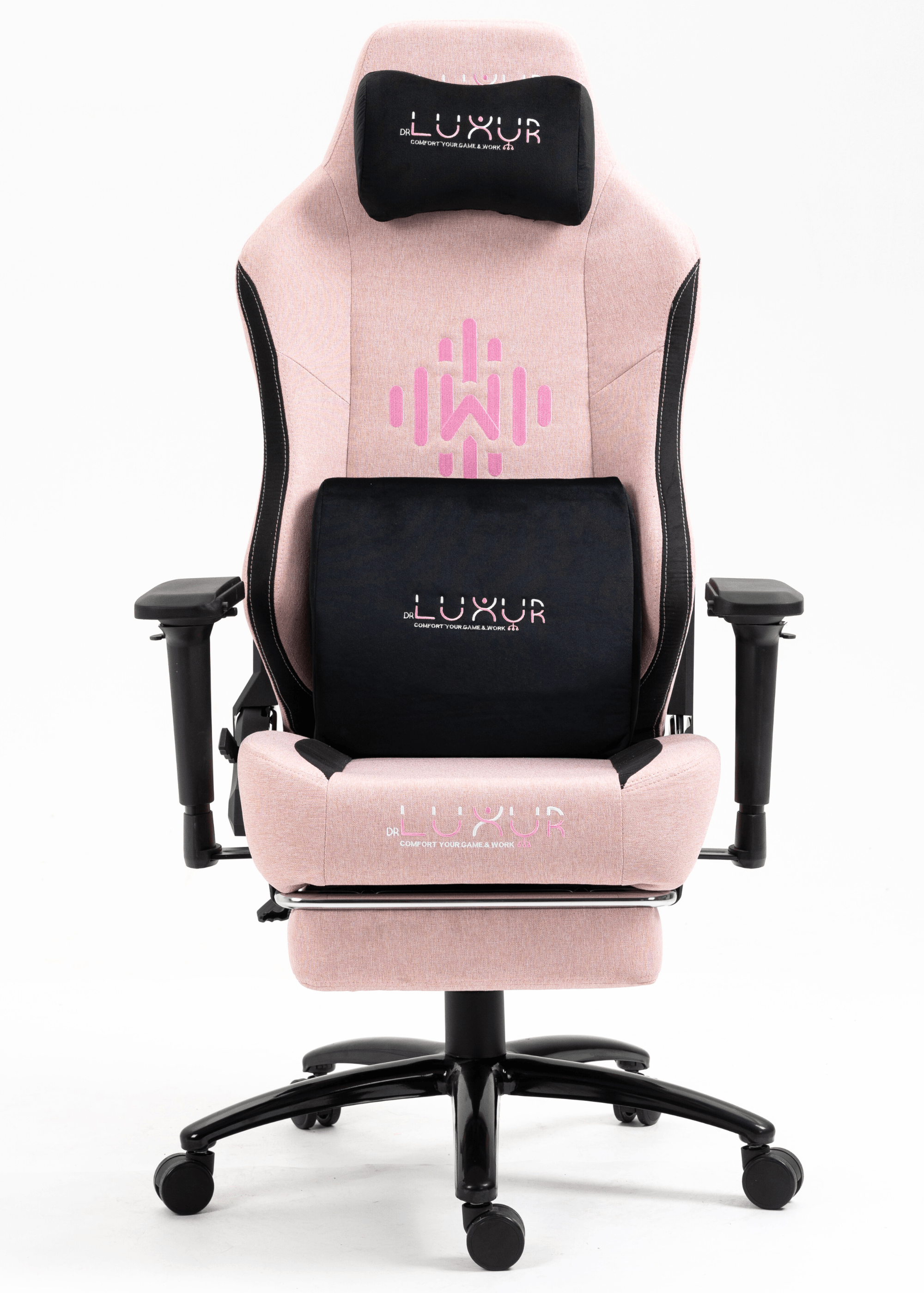 Dr Luxur® Weavemonster Ergonomic Gaming Chair for Office Work at Home with Breathable Honeycombed Fabric, Magnetic Neck Lumbar Pillow, Footrest,